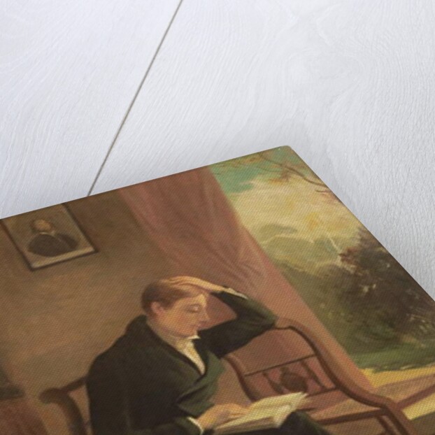 Keats at Wentworth Place, after a painting by Joseph Severn, 1933 by Edmund Dyer