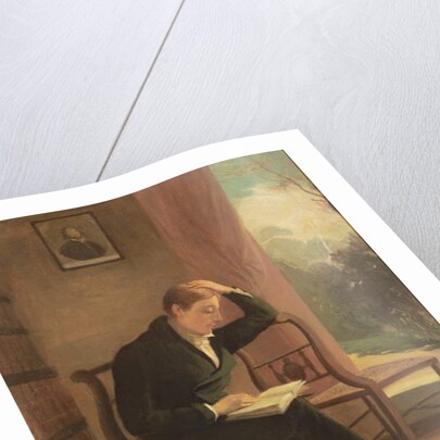 Keats at Wentworth Place, after a painting by Joseph Severn, 1933 by Edmund Dyer