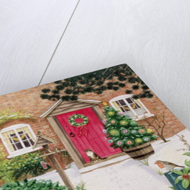 Snowy Front Garden by Linda Benton