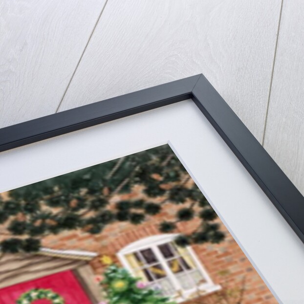 Snowy Front Garden by Linda Benton