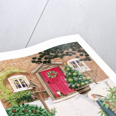 Snowy Front Garden by Linda Benton