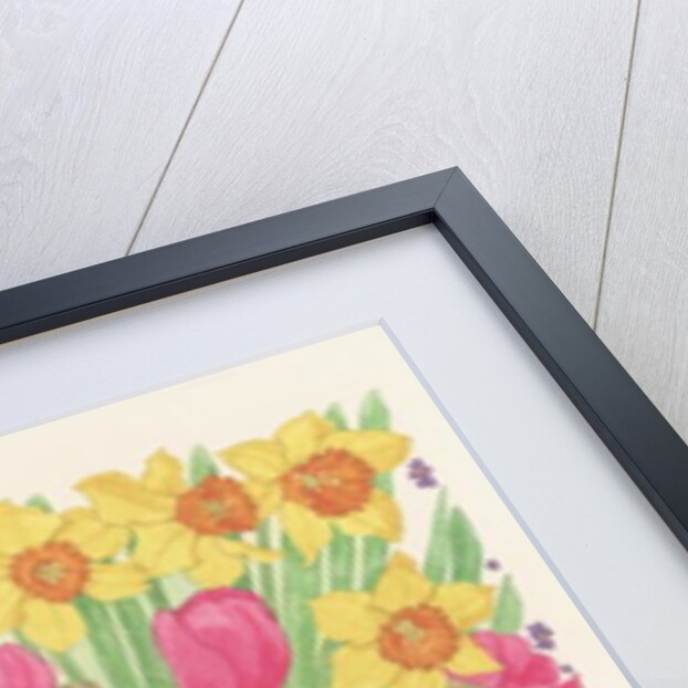 Chicks, Eggs and Flowers, 1995 by Linda Benton