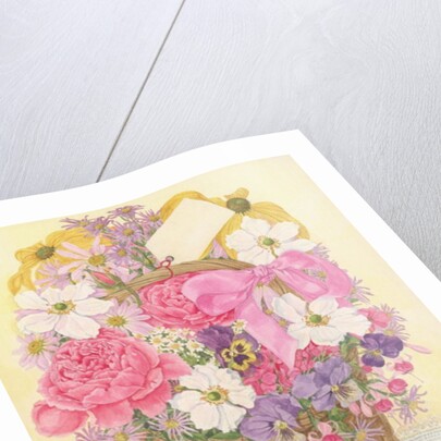 Basket of Flowers, 1995 by Linda Benton