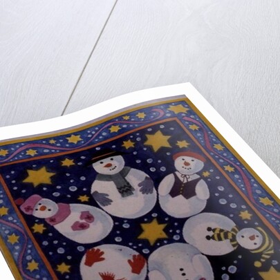 Snowman and Stars by Linda Benton