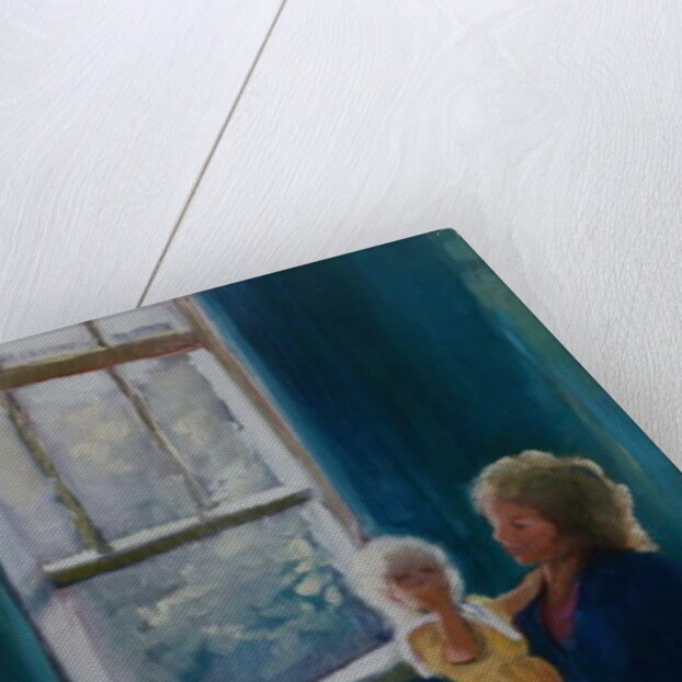 Lily and Mira, 1997 Mother and baby by Lee Campbell