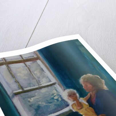 Lily and Mira, 1997 Mother and baby by Lee Campbell