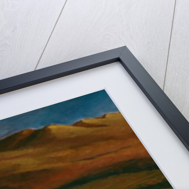 Mr Wright, 1996 Figure in red landscape by Lee Campbell