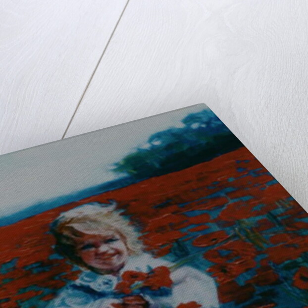 Poppies, 2000 Small girl in poppy field by Lee Campbell