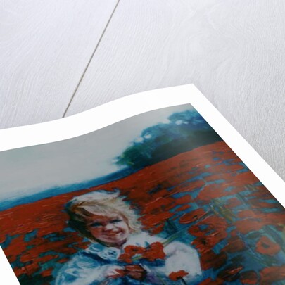 Poppies, 2000 Small girl in poppy field by Lee Campbell