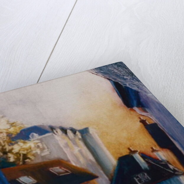 The Watchers, 1997 Canterbury houses ar dusk by Lee Campbell