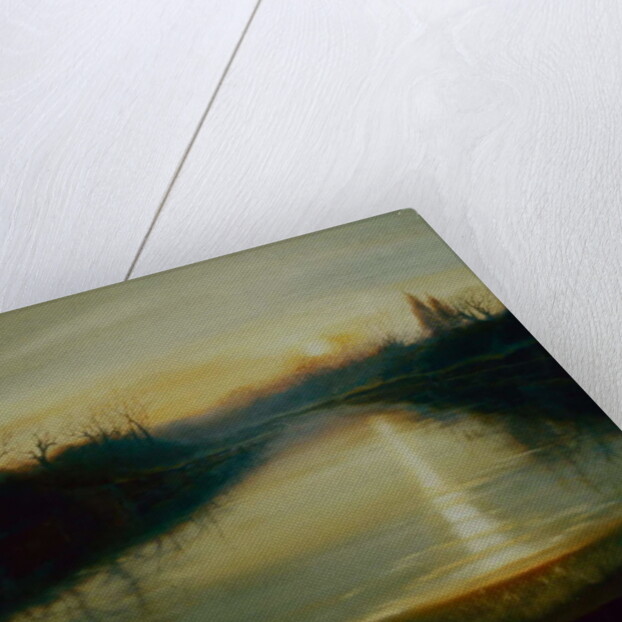 Winter Thames, 2009 Wintery river scene by Lee Campbell