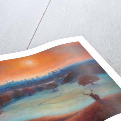 City View London from Richmond Park), 2017,Landscape by Lee Campbell