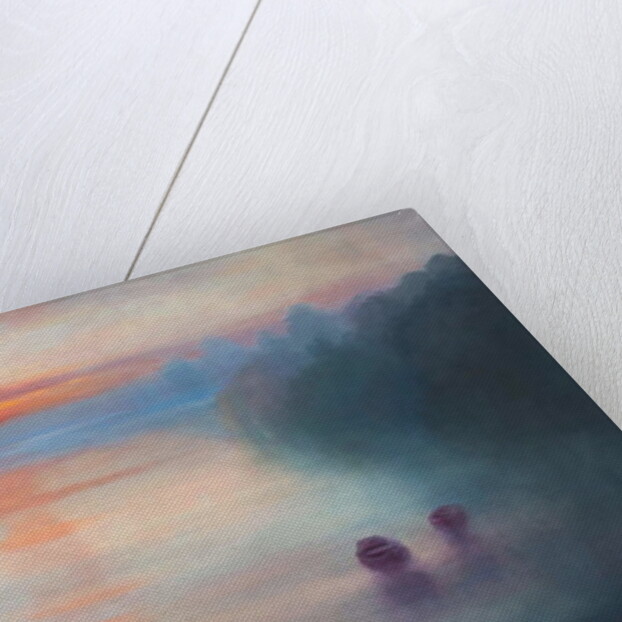 Morning Mist, 2017,Landscape, river by Lee Campbell