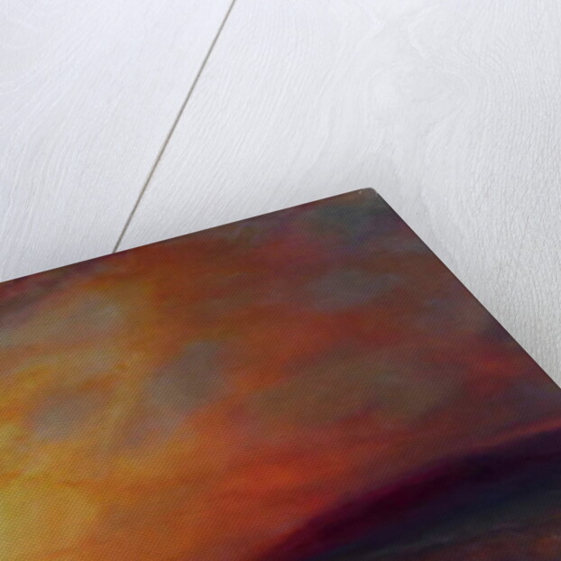 Estuary Gold, 2018Seascape with sailboat. by Lee Campbell