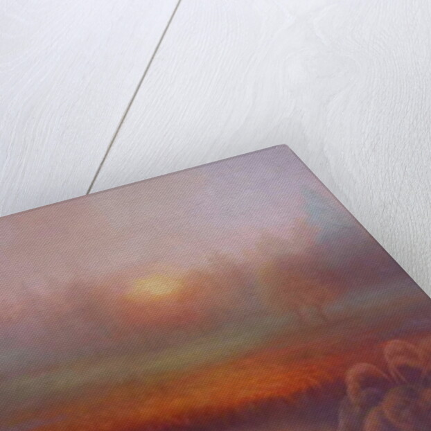 October Mist, 2018 Misty landscape and river by Lee Campbell