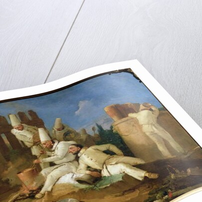 The Punchinello's Kitchen by Giovanni Battista Tiepolo