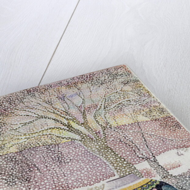 Large Ginger Jar in Snowstorm by Lillian Delevoryas