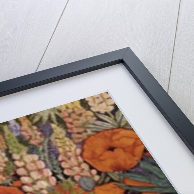 Poppy Border by Lillian Delevoryas