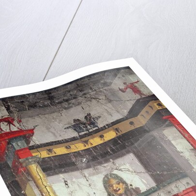 Interior wall with illusionistic painting, 25 BC - AD 25 by Roman Roman