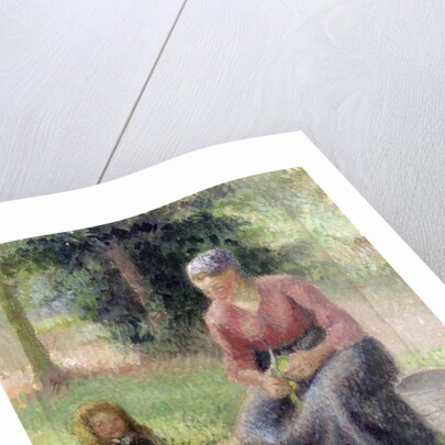Peasant Woman and her Little Girl, c.1893 by Camille Pissarro