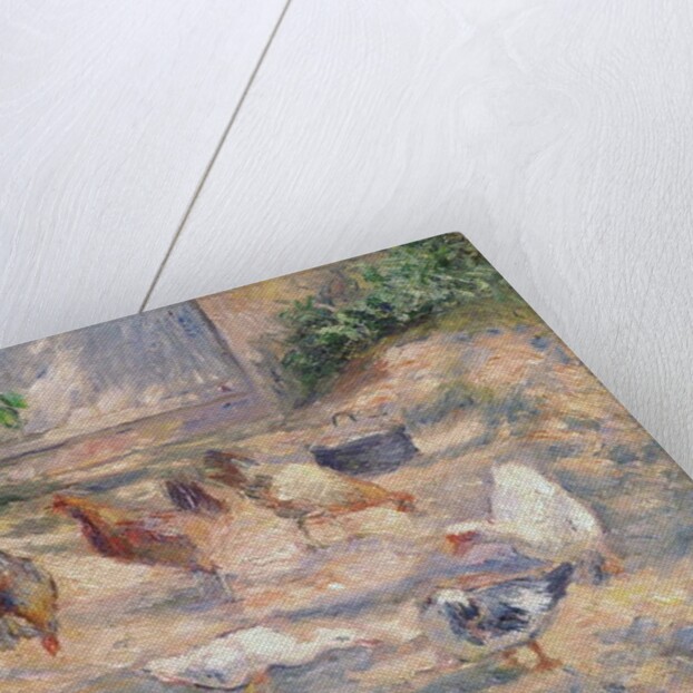 Farmyard at Pontoise, 1877 by Camille Pissarro