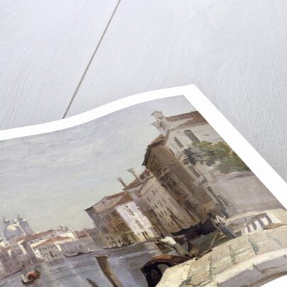 Venice - View of Campo della Carita looking towards the Dome of the Salute, 1834 by Jean Baptiste Camille Corot