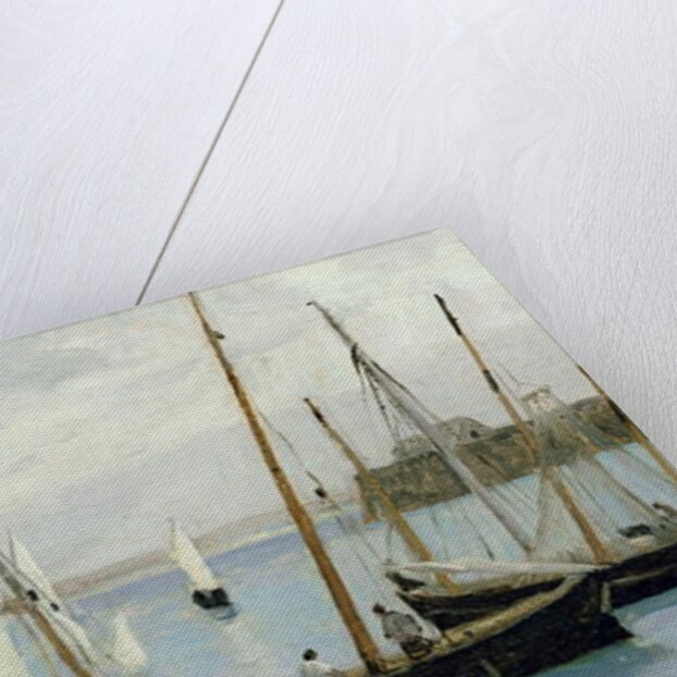 Granville, Fishing Boats, c.1860 by Jean Baptiste Camille Corot