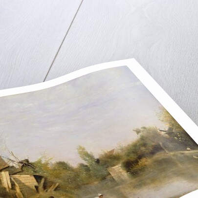 Riverbank at Mery sur Seine, Aube, c.1870 by Jean Baptiste Camille Corot