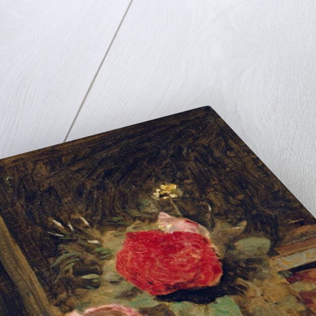 Bouquet of Flowers in a Glass beside a Tobacco Pot, c.1873-74 by Jean Baptiste Camille Corot