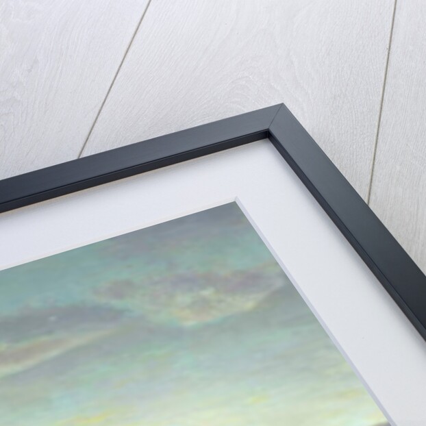 A Pond with three Cows and a Crescent Moon, c.1850 by Jean Baptiste Camille Corot