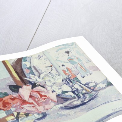 A Still Life - Roses by Francis Campbell Boileau Cadell