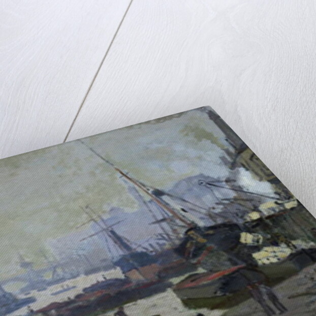 Boats in the Pool of London, 1871 by Claude Monet