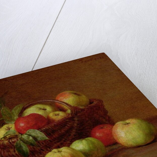 Apples in a Basket and on a Table, 1888 by Ignace Henri Jean Fantin-Latour