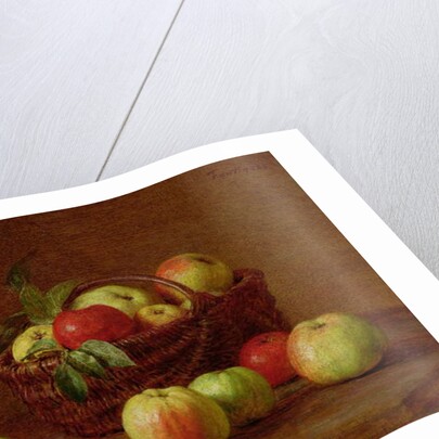 Apples in a Basket and on a Table, 1888 by Ignace Henri Jean Fantin-Latour