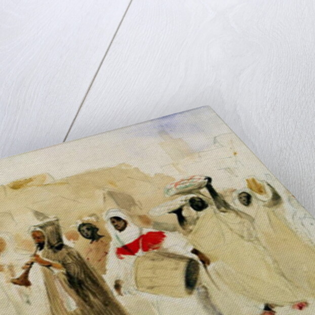 Procession of Musicians in Tangier by Ferdinand Victor Eugene Delacroix