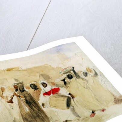 Procession of Musicians in Tangier by Ferdinand Victor Eugene Delacroix