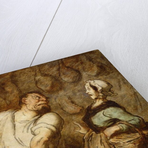 The Butcher, Montmartre Market, c.1857-58 by Honore Daumier