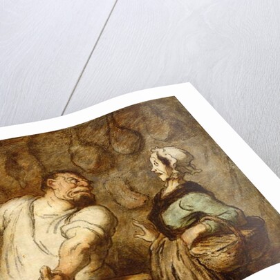 The Butcher, Montmartre Market, c.1857-58 by Honore Daumier