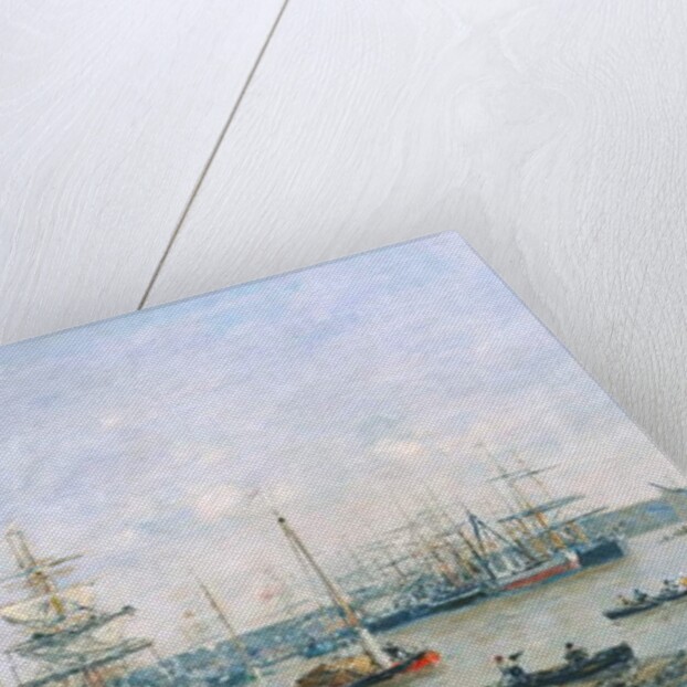 Bordeaux - Quay and Port, 1874 by Eugene Louis Boudin