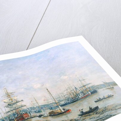 Bordeaux - Quay and Port, 1874 by Eugene Louis Boudin