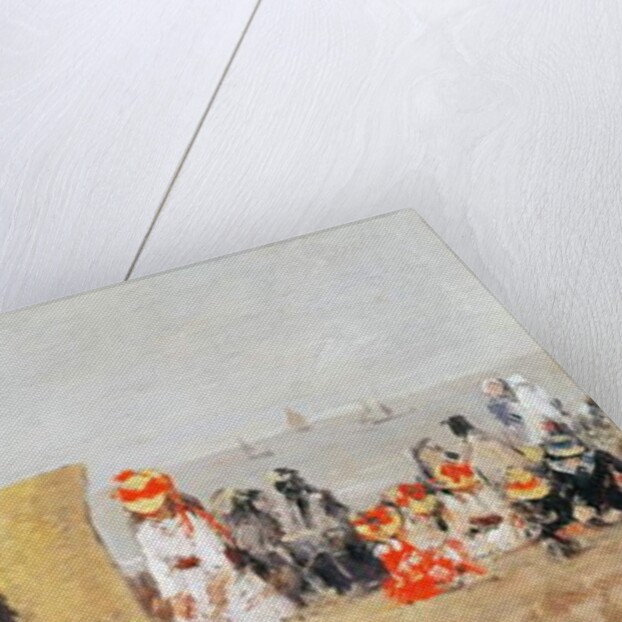 Beach Scene, Trouville, 1881 by Eugene Louis Boudin