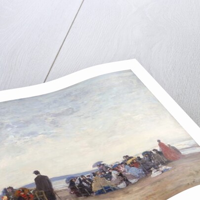 Beach Scene near Trouville, c.1863-66 by Eugene Louis Boudin