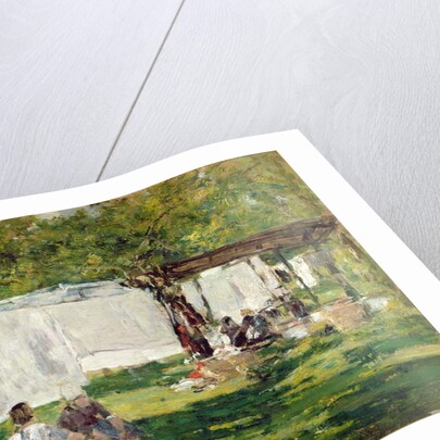 The Laundry at St. Simeon, Honfleur by Eugene Louis Boudin