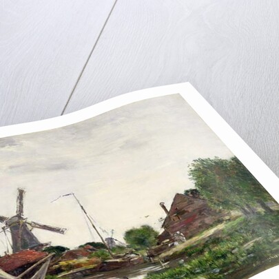 Dordrecht, Windmill on the Meuse, 1884 by Eugene Louis Boudin