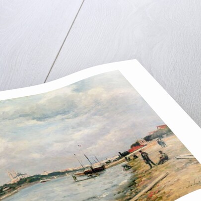 The Seine at Passy - the Trocadero and the Port de Grenelle) by Stanislas Victor Edouard Lepine