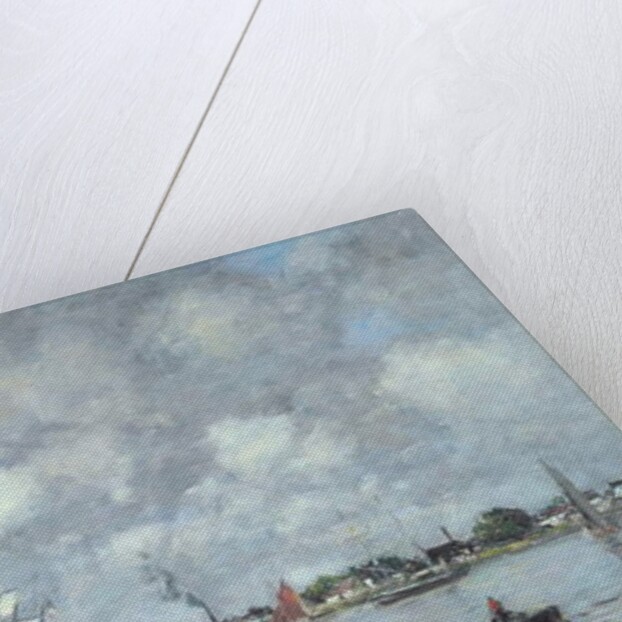 Bordeaux, Boats on the Garonne, 1876 by Eugene Louis Boudin