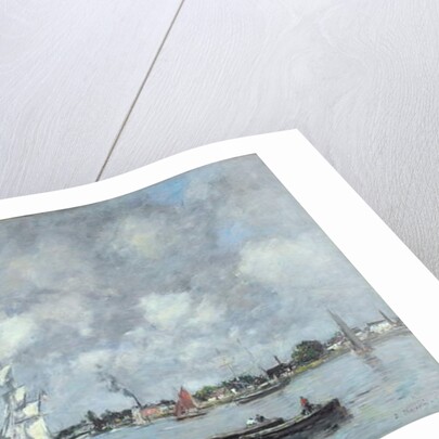 Bordeaux, Boats on the Garonne, 1876 by Eugene Louis Boudin