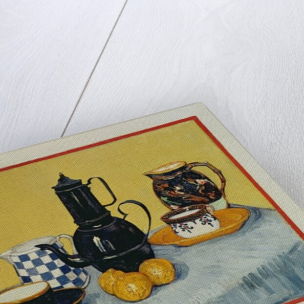 Still Life with Blue Enamel Coffeepot, Earthenware and Fruit, 1888 by Vincent van Gogh