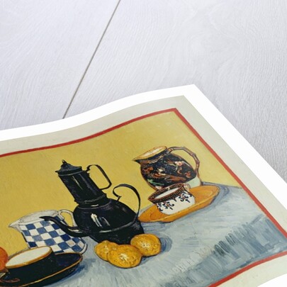 Still Life with Blue Enamel Coffeepot, Earthenware and Fruit, 1888 by Vincent van Gogh