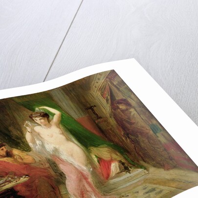 Candaule, King of Lydia, Showing the Beauty of his Queen to his Confidant Gyges, 1850 by Theodore Chasseriau